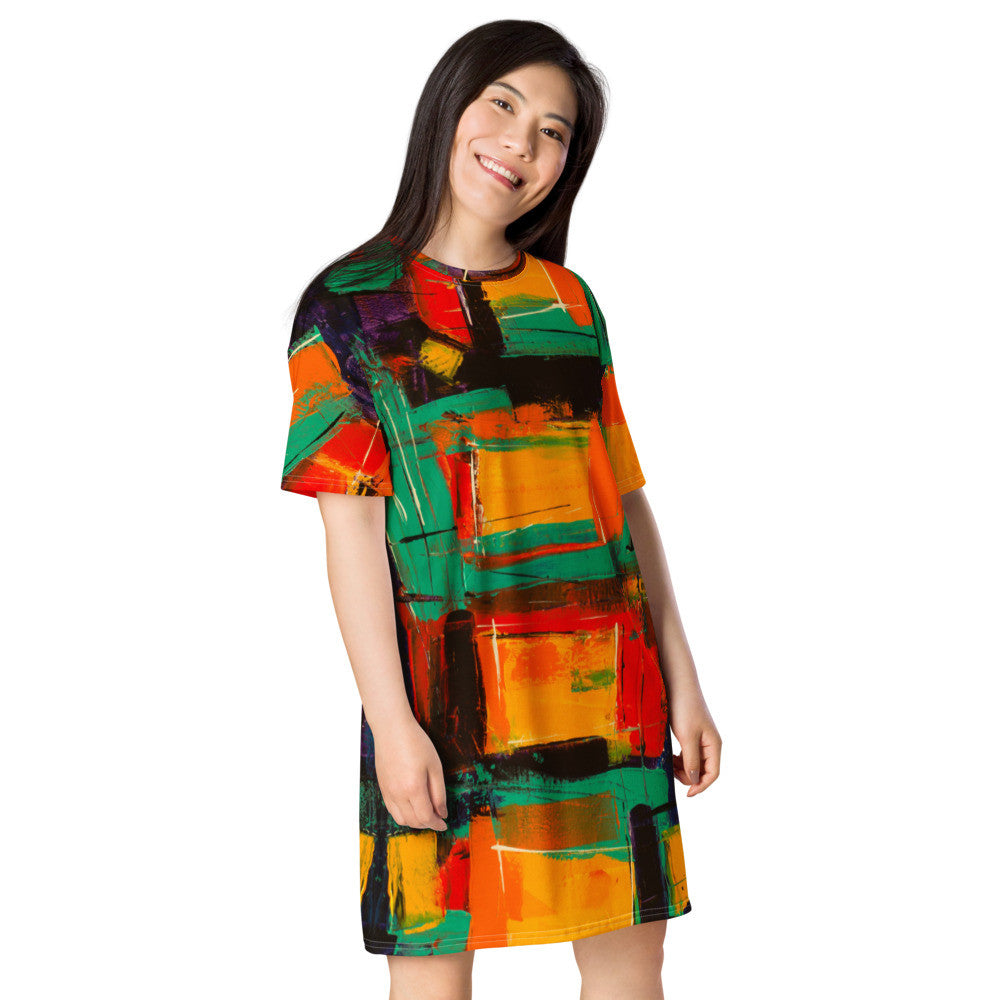 Gianneli Colours T-shirt dress-5