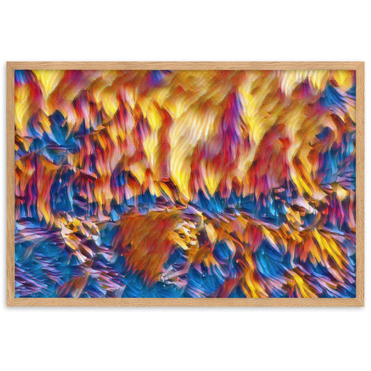 DANCE ME LIKE THE RAIN THAT BURNING OUT THE FIRE AROUND ME Velvet Framed Poster-0