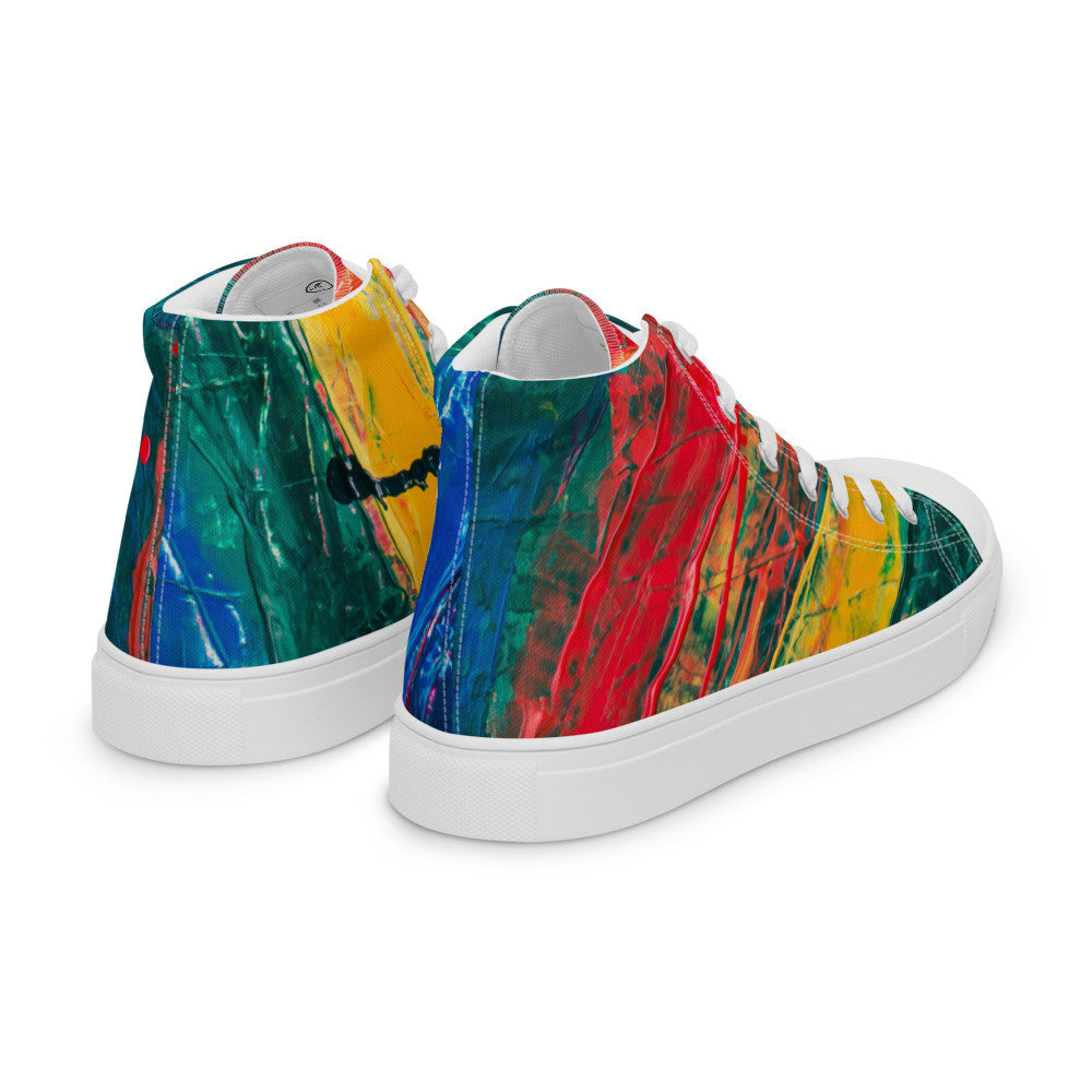 Gianneli Colours Handmade Men’s High Top Canvas Shoes-5