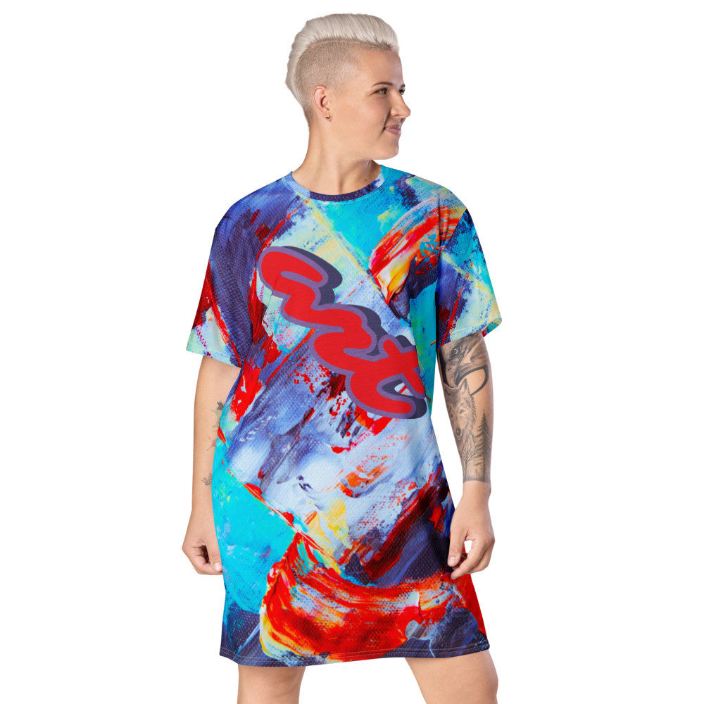 ART & STYLE T-shirt Dress by Gianneli-1