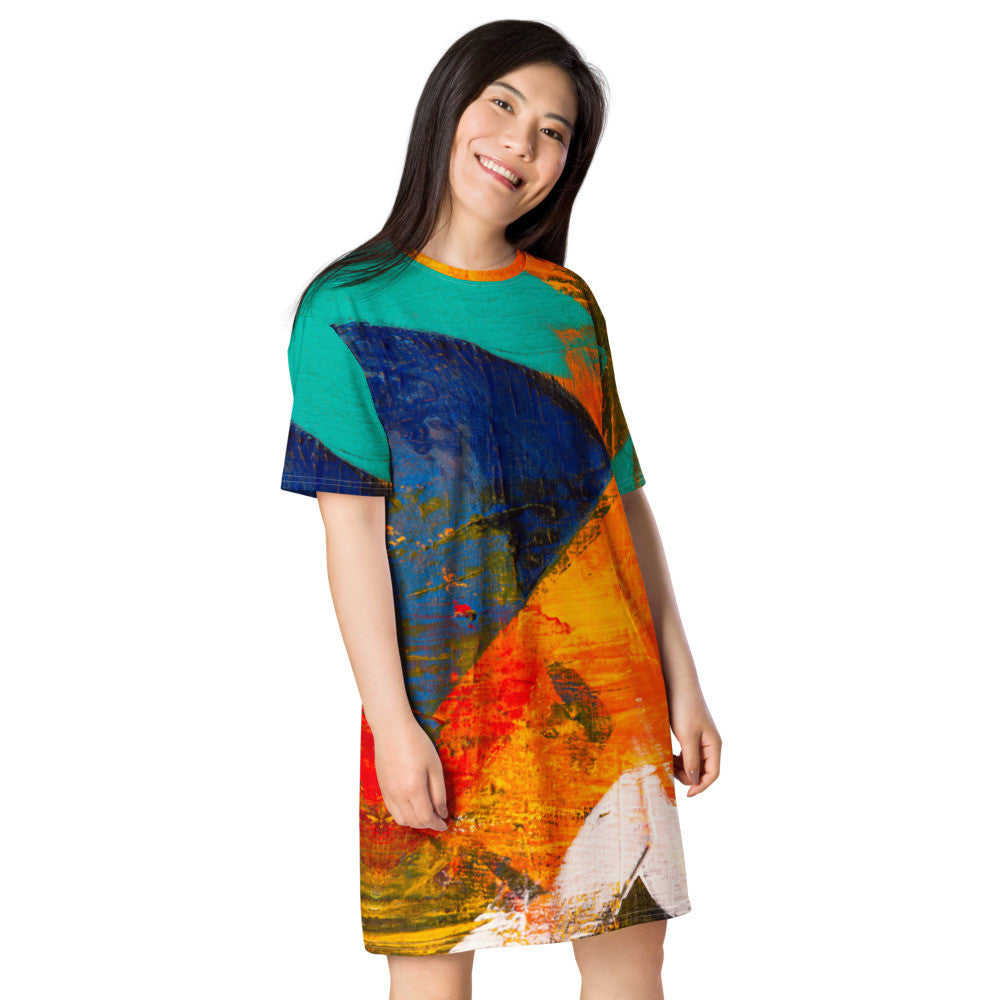 Gianneli Colours T-shirt dress-5