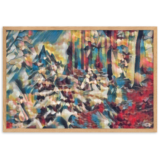 AMONG THE FOUR SEASONS YOU ARE THE FIFTH SENSE PREMIUM Framed Poster-0