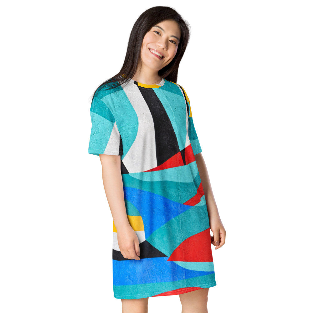 Gianneli Colours T-shirt dress-5