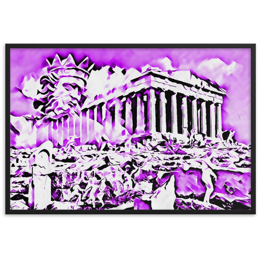 A SUNDAY UNDER ACROPOLIS V2 Superior Framed Poster-0