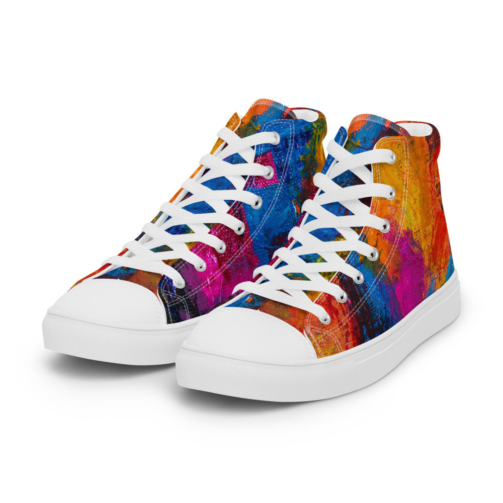 Gianneli Colours Handmade Women’s High Top Canvas Shoes-3