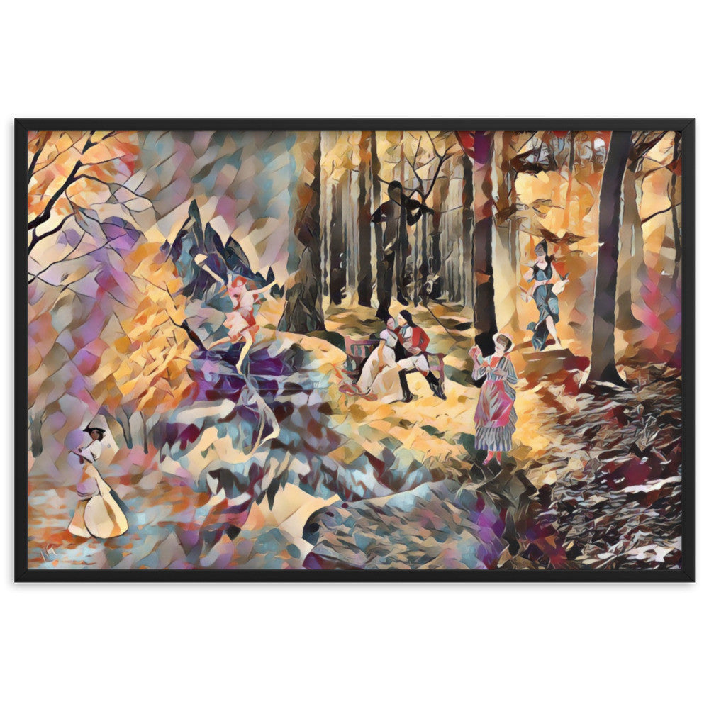 AMONG THE FOUR SEASONS YOU ARE THE FIFTH SENSE UPPER Framed Poster-0