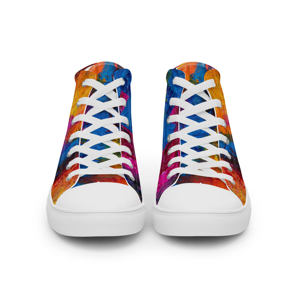 Gianneli Colours Handmade Women’s High Top Canvas Shoes-7