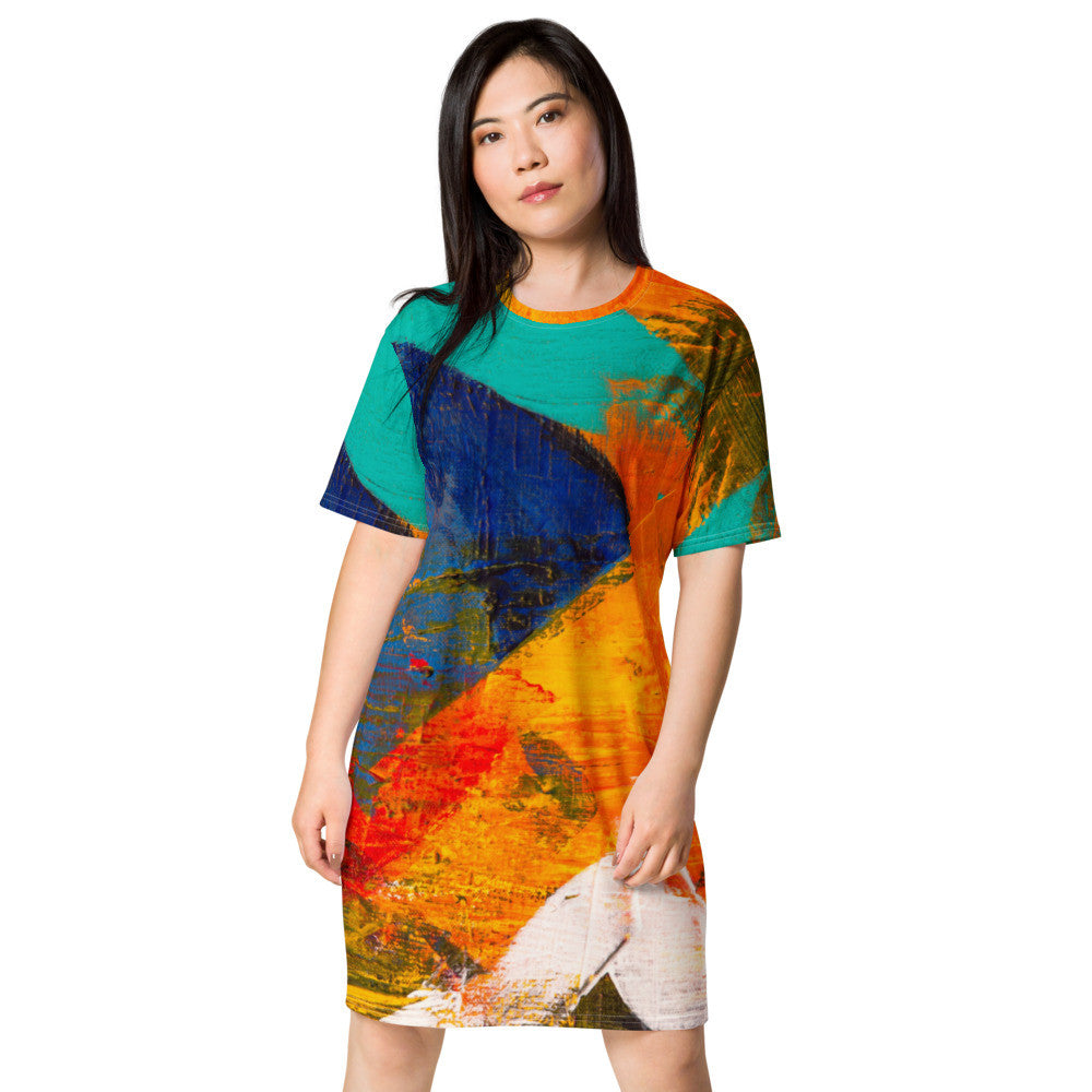 Gianneli Colours T-shirt dress-2