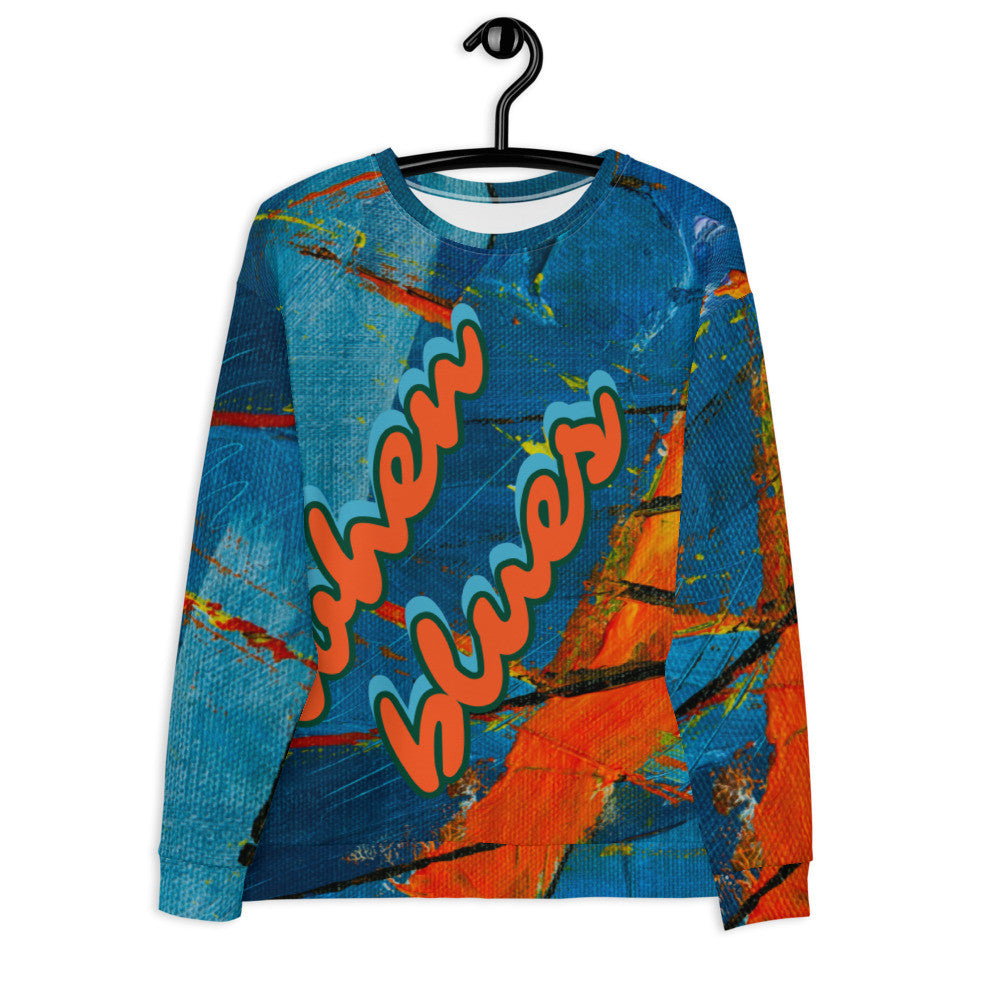 BLUES & SUNSETS Unisex Sweatshirt by Gianneli-0