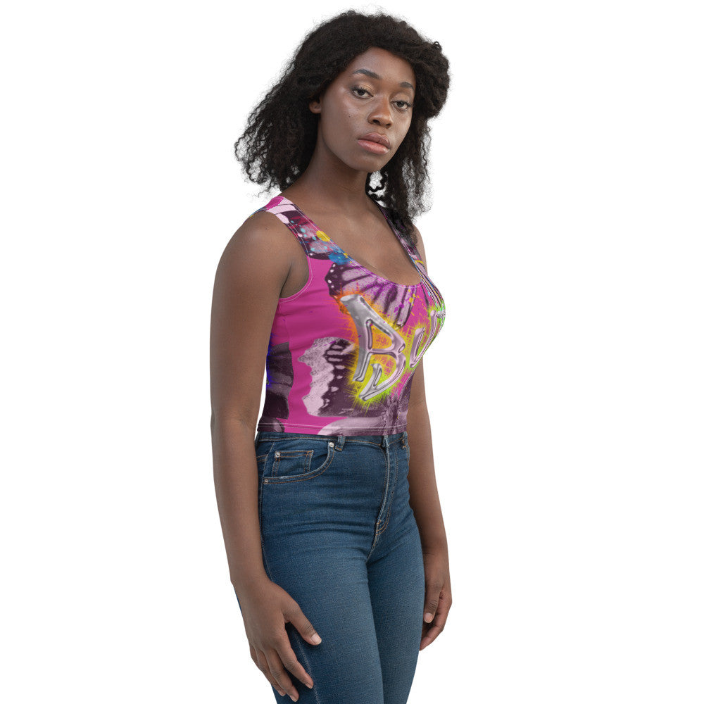 Gianneli Butterfly Effect Crop Top-5