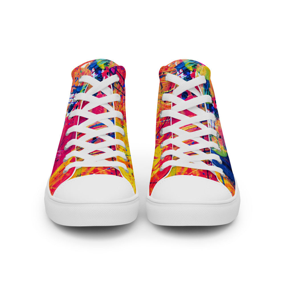 Gianneli Colours Handmade Women’s High Top Canvas Shoes-7