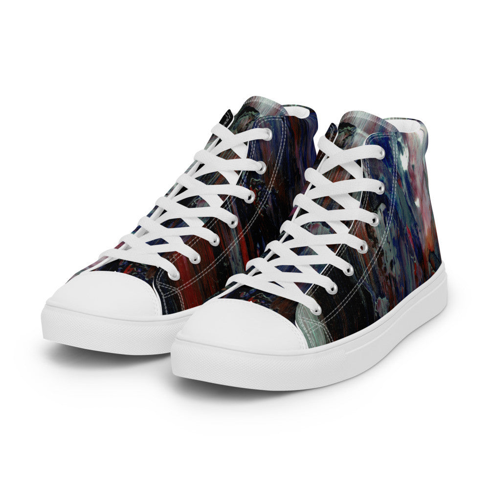 Gianneli Colours Handmade Men’s High Top Canvas Shoes-3