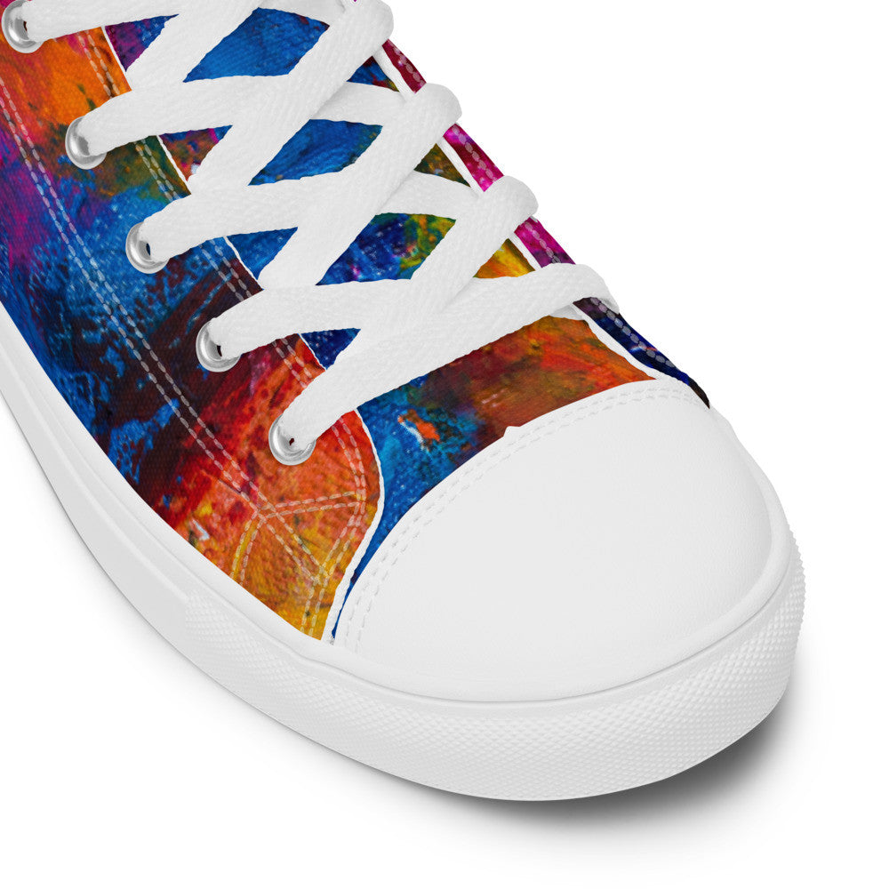 Gianneli Colours Handmade Women’s High Top Canvas Shoes-12