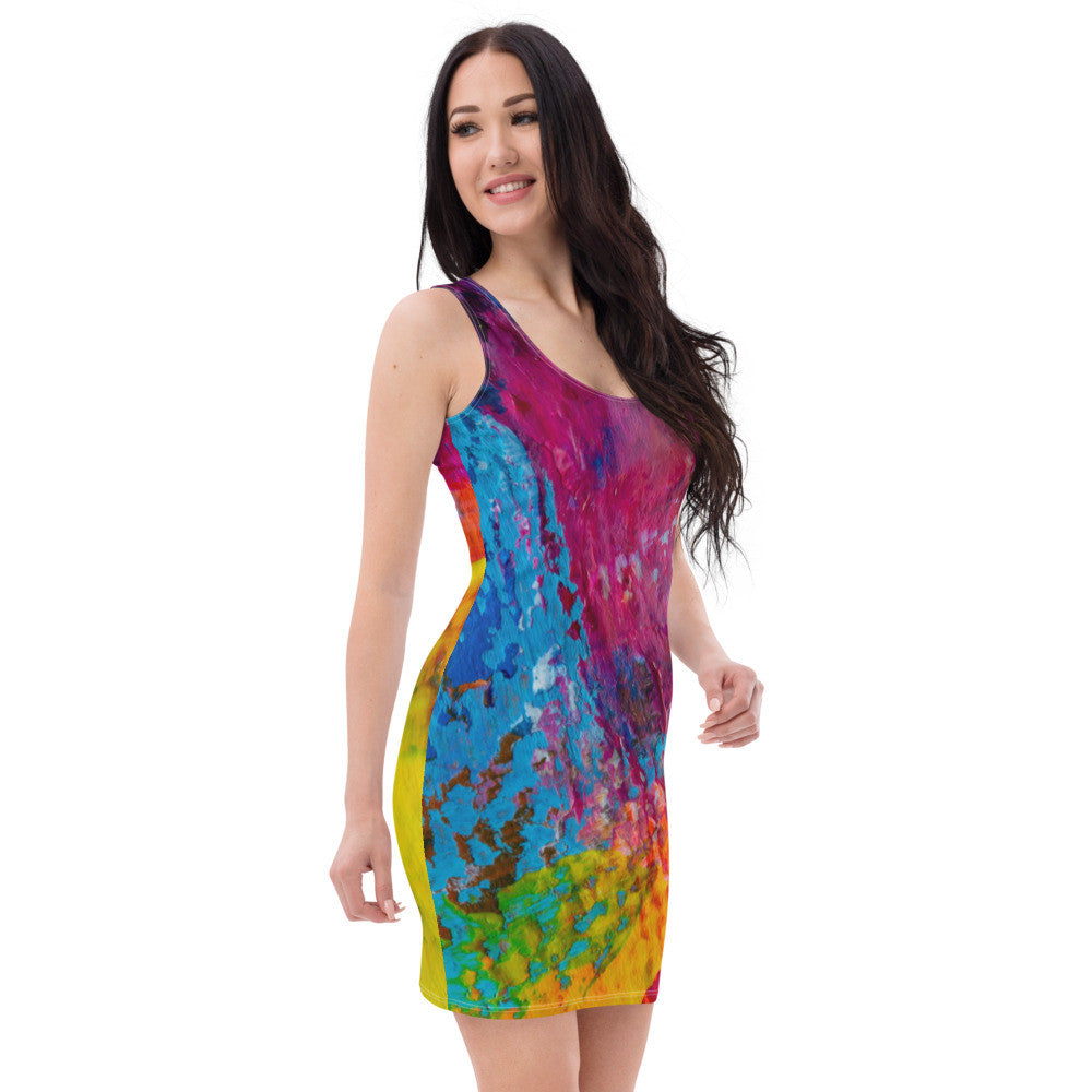 Gianneli Colours Fitted Dress-1