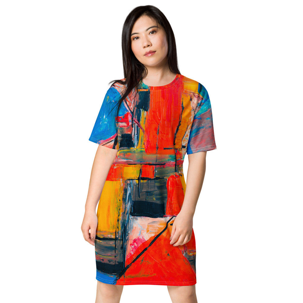 Gianneli Colours T-shirt Dress-1