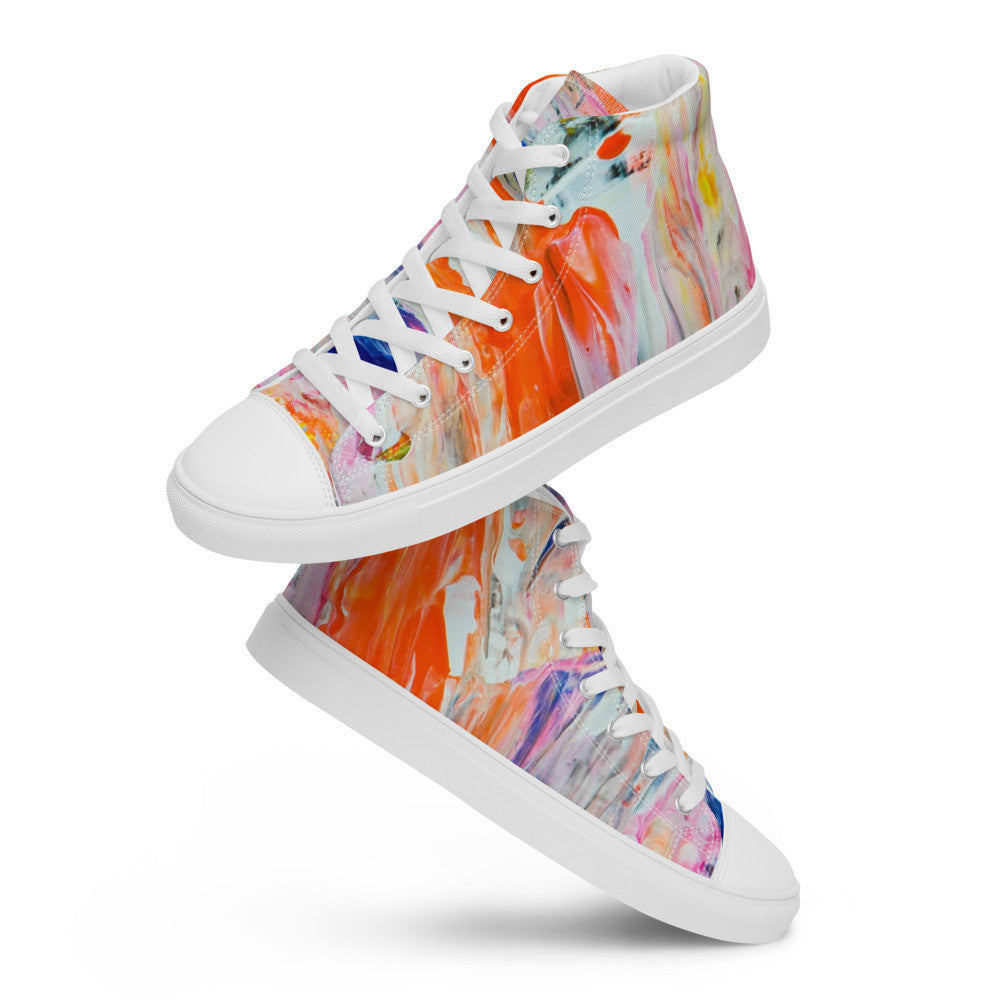 Gianneli Colours Handmade Women’s High Top Canvas Shoes-12