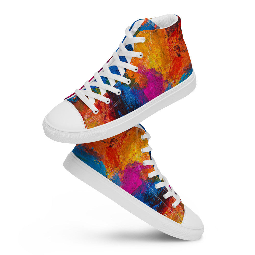 Gianneli Colours Handmade Women’s High Top Canvas Shoes-11