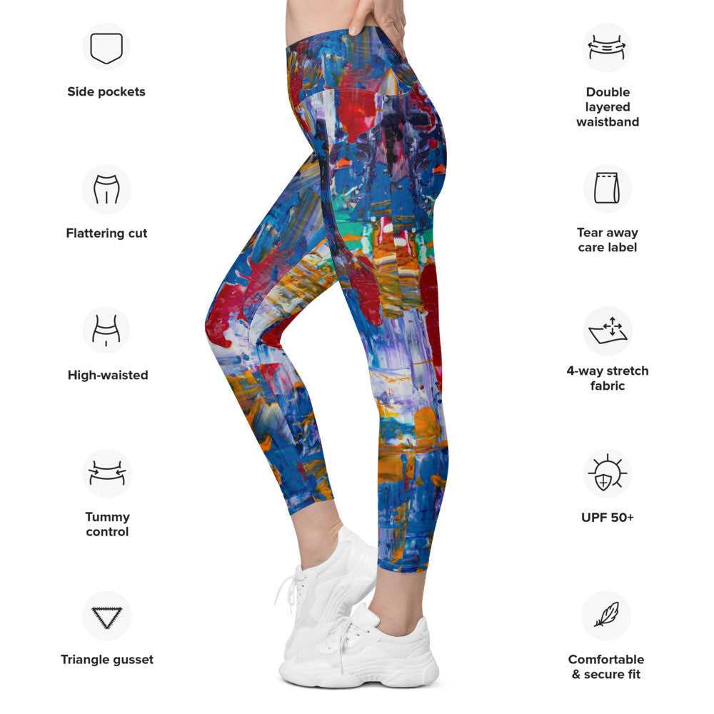 Gianneli Colours Leggings with Pockets-3