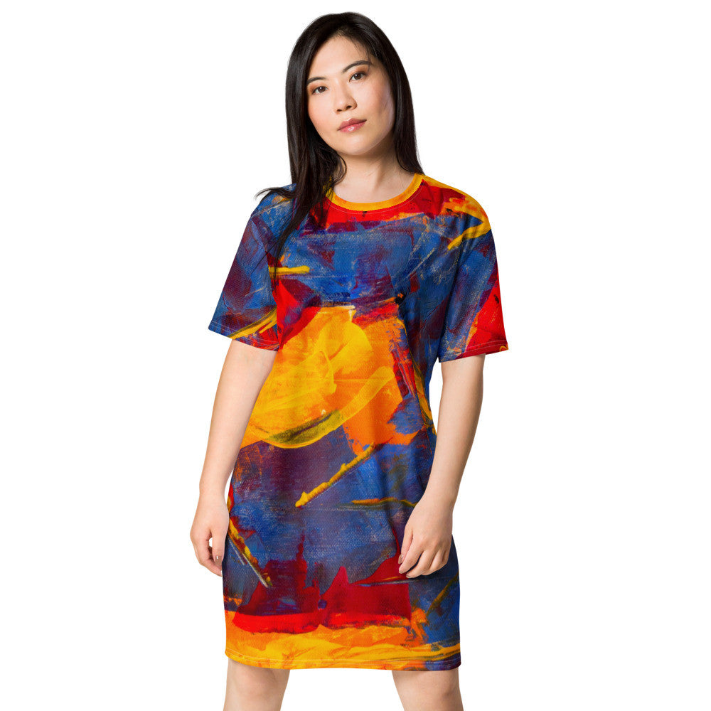 Gianneli Colours T-shirt Dress-2