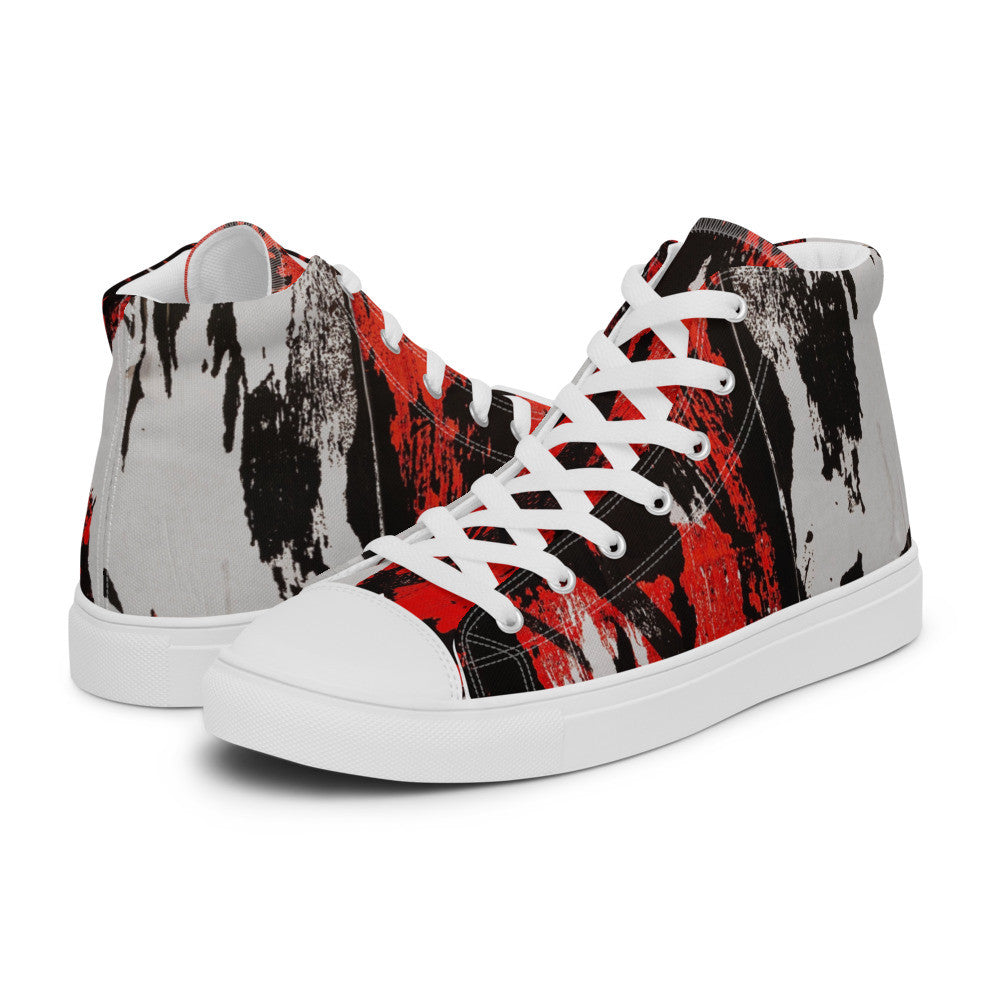 Gianneli Colours Handmade Men’s High Top Canvas Shoes-10