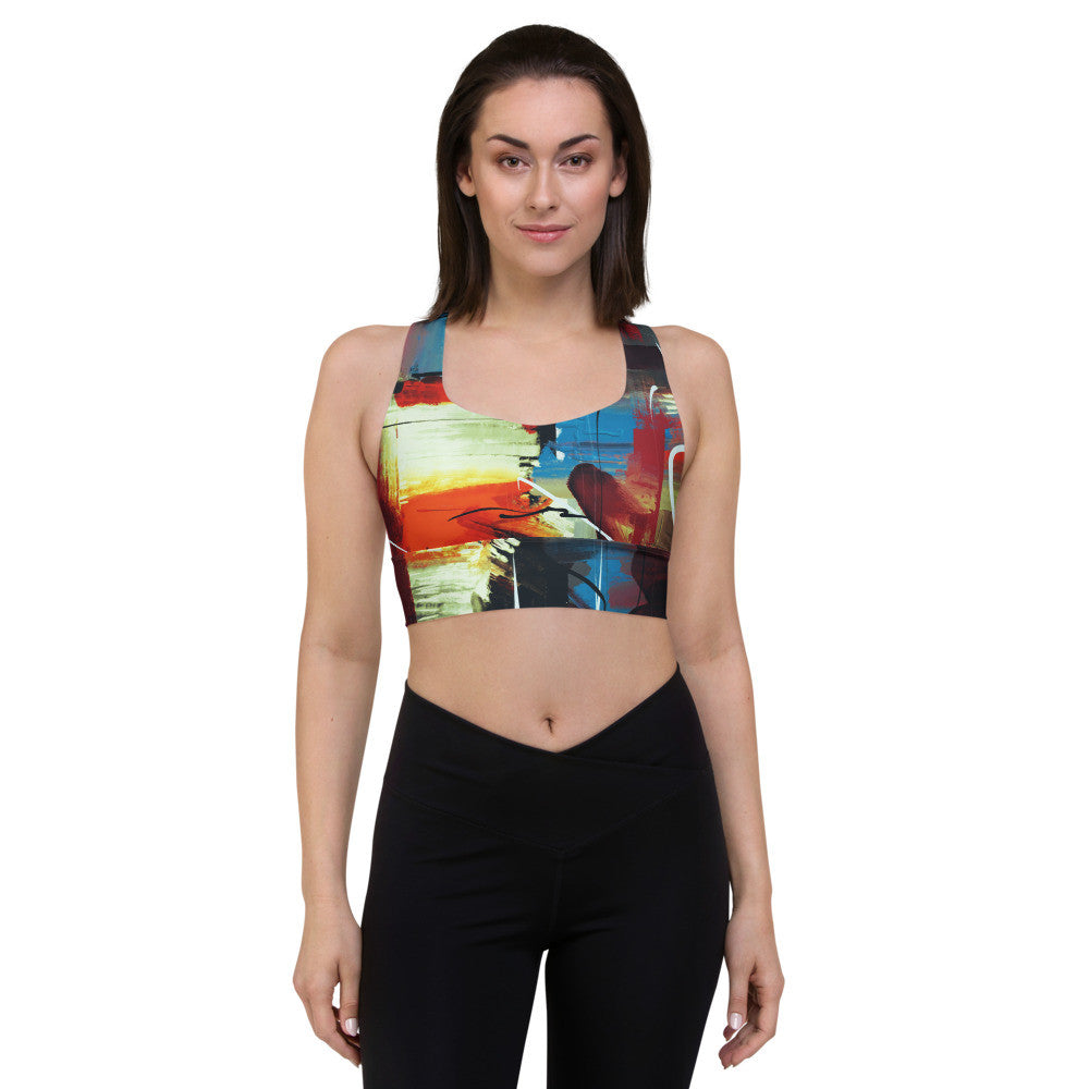 Gianneli Colours Longline Sports Bra-2