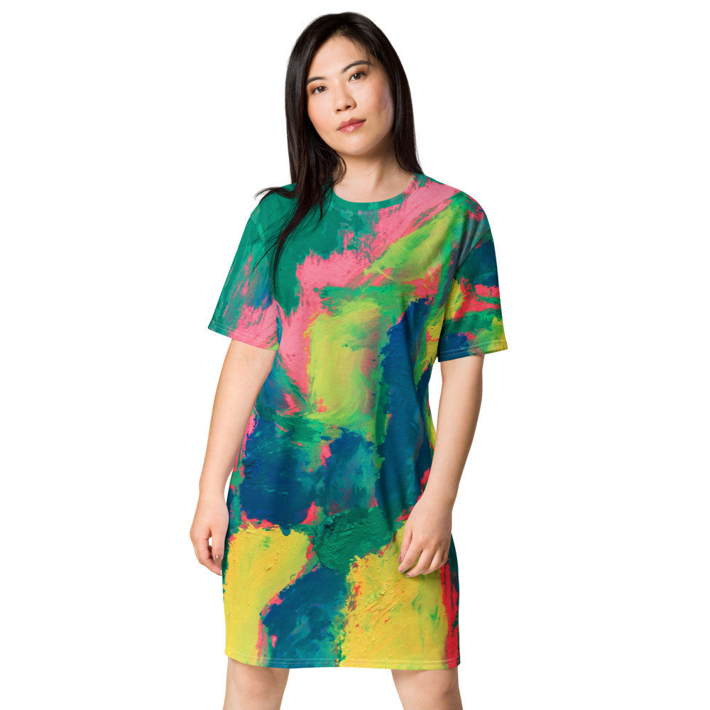 Gianneli Colours T-shirt Dress-2