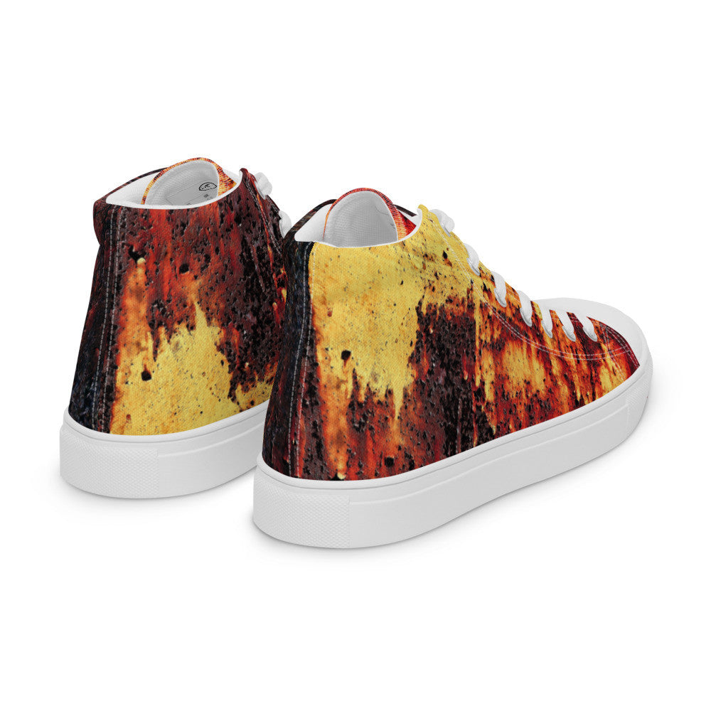 CLOCHARD Handmade Grunge Men’s High Top Canvas Shoes by Gianneli-5