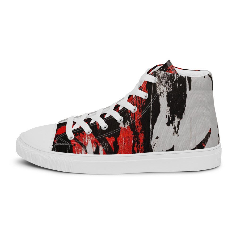 Gianneli Colours Handmade Men’s High Top Canvas Shoes-9