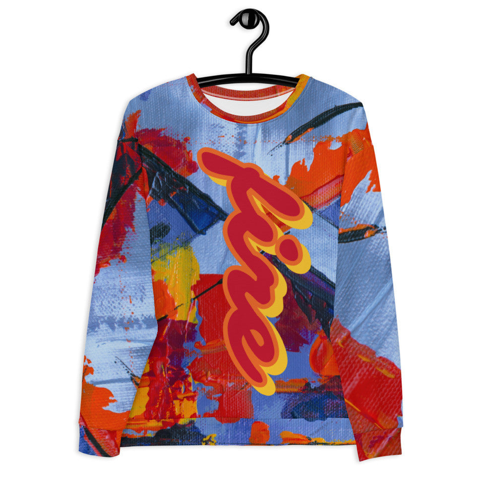 FIRE Unisex Sweatshirt by Gianneli-0