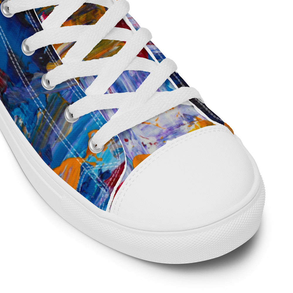 Gianneli Colours Handmade Women’s High Top Canvas Shoes-13