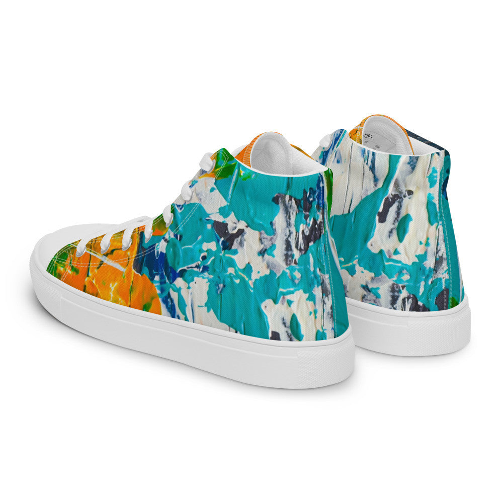 Gianneli Colours Handmade Women’s High Top Canvas Shoes-2