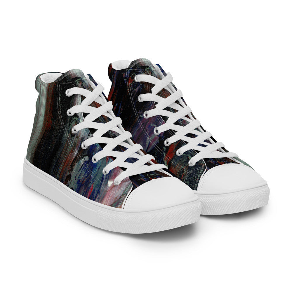 Gianneli Colours Handmade Men’s High Top Canvas Shoes-6