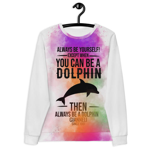 Dolphin Unisex Sweatshirt by Gianneli-0