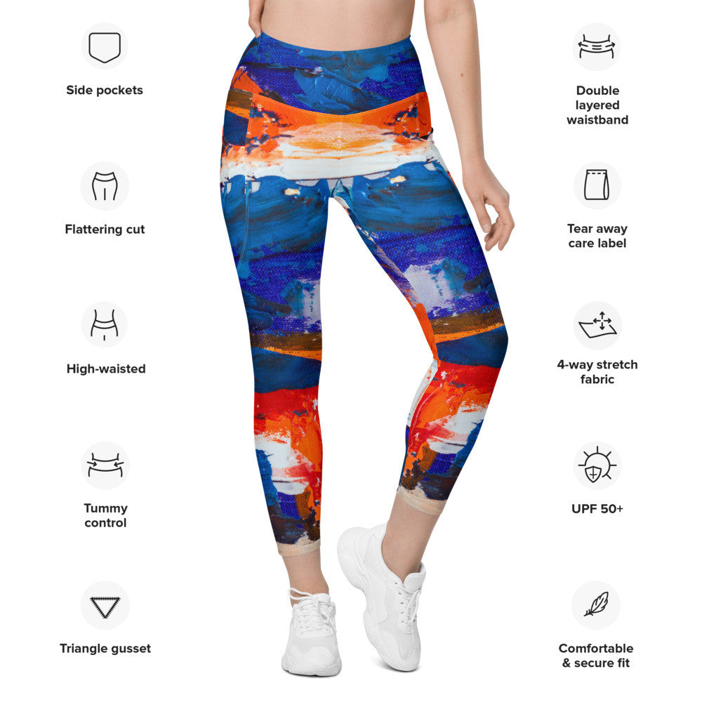 Gianneli Colours Leggings With Pockets-3