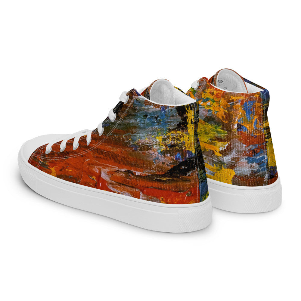 Gianneli Colours Handmade Women’s High Top Canvas Shoes-2