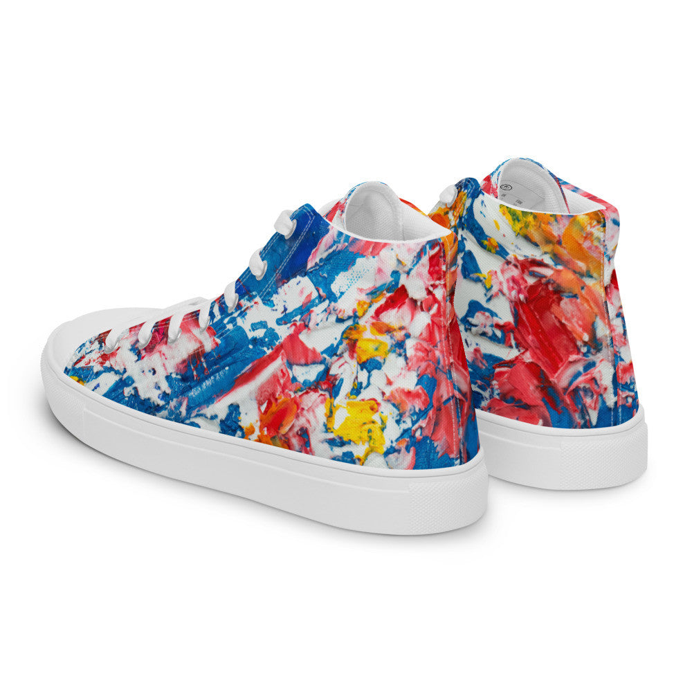 Gianneli Colours Handmade Women’s High Top Canvas Shoes-2