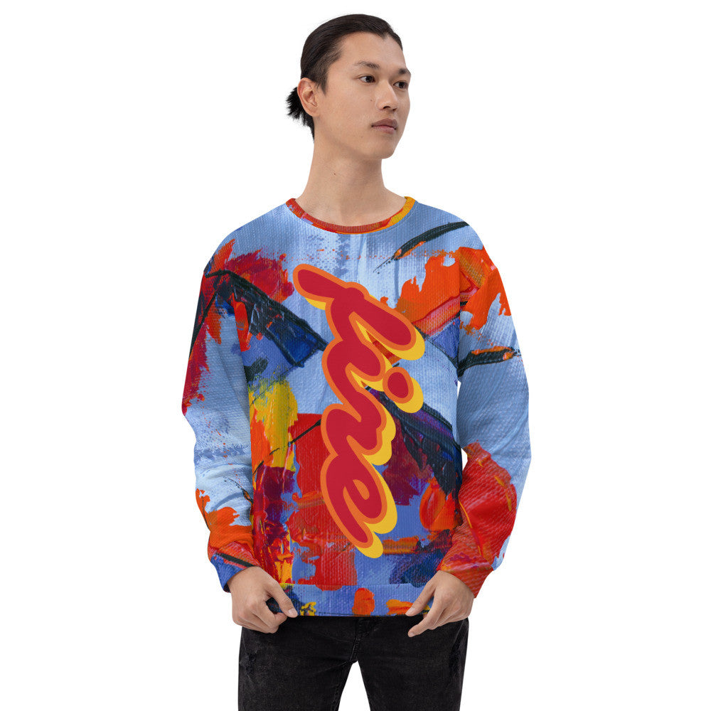 FIRE Unisex Sweatshirt by Gianneli-5