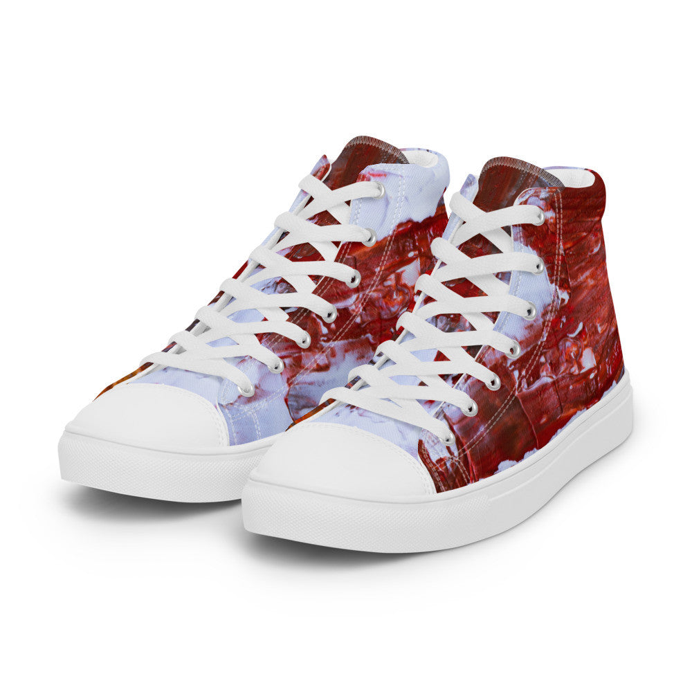 Gianneli Colours Handmade Men’s High Top Canvas Shoes-3