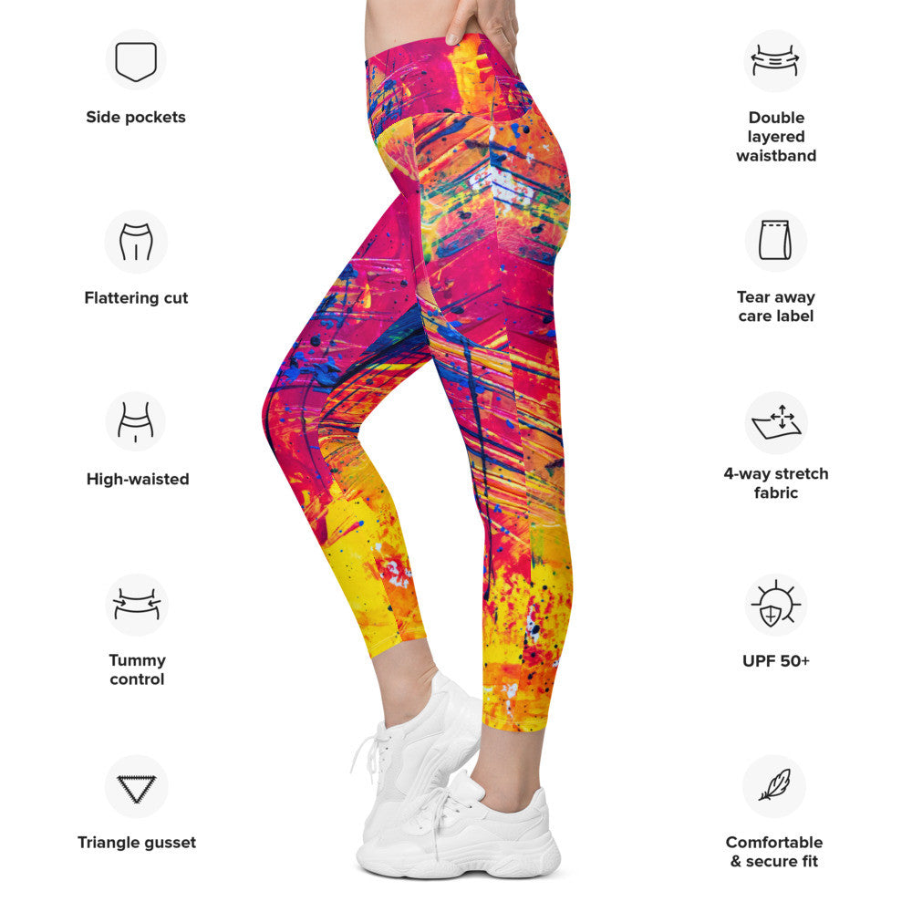 Gianneli Colours Leggings with Pockets-5