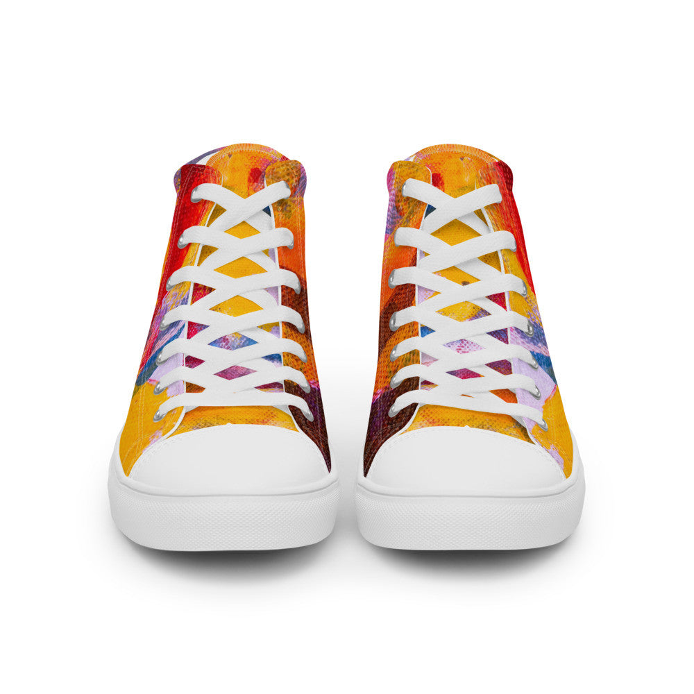 Gianneli Colours Handmade Women’s High Top Canvas Shoes-7