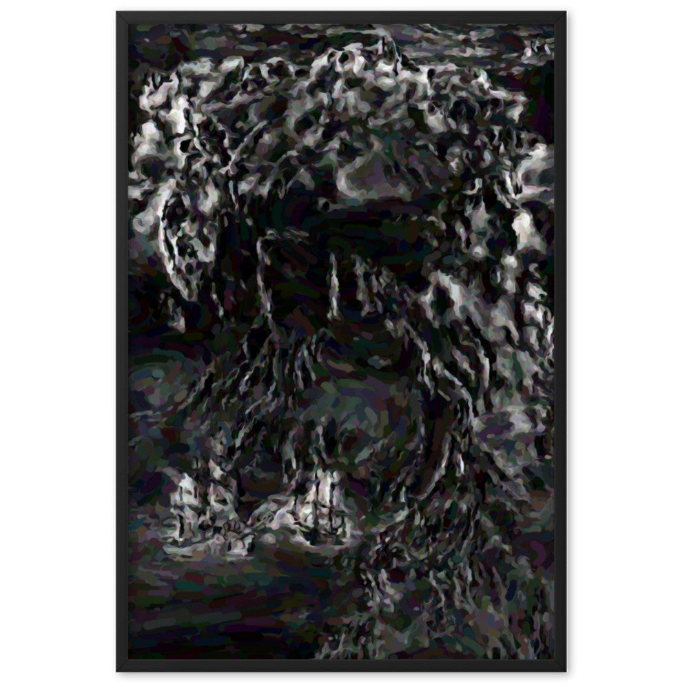 WHEN POSEIDON ASKED THE WAVES TO DANCE Superior Framed Poster-0