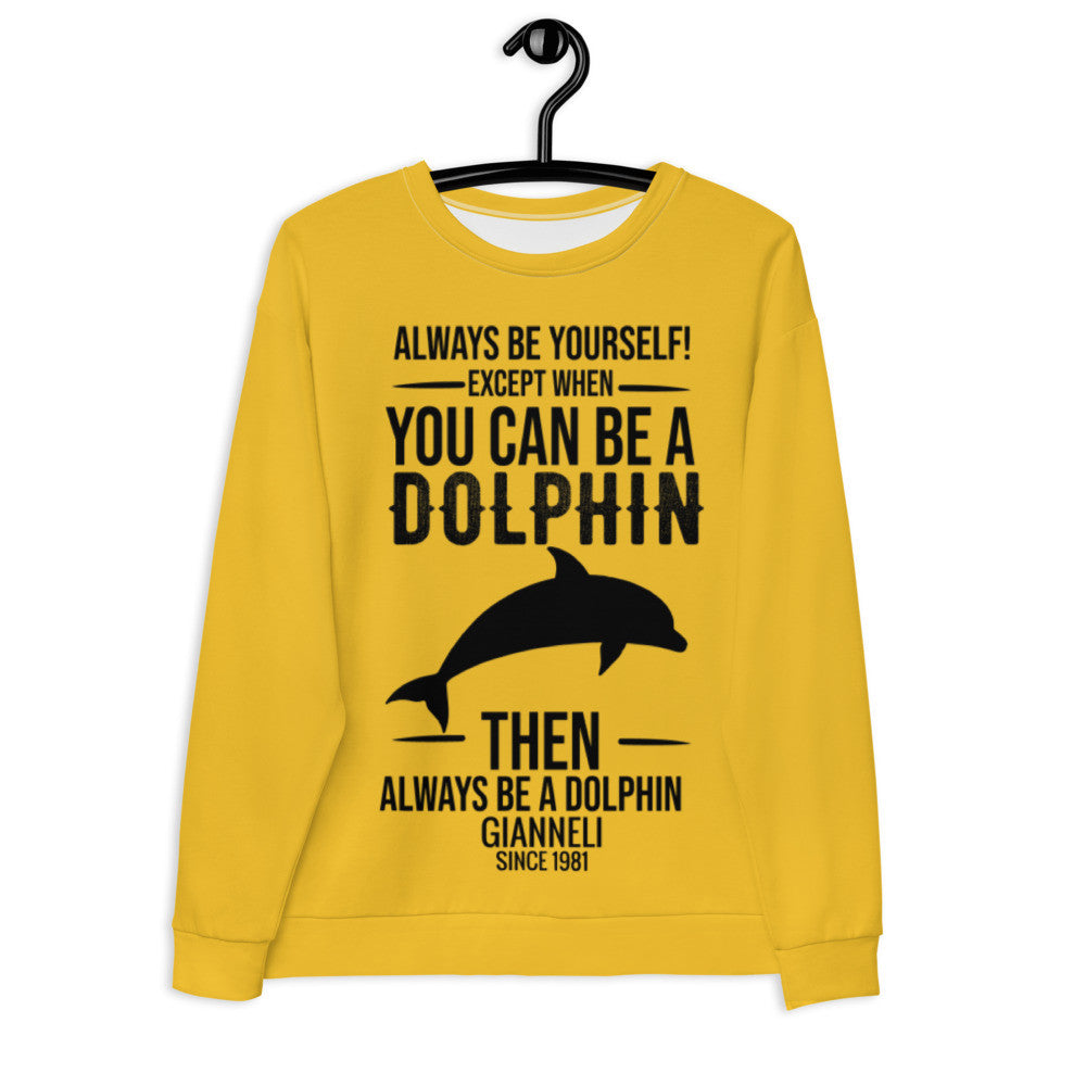 Dolphin Unisex Sweatshirt by Gianneli-0