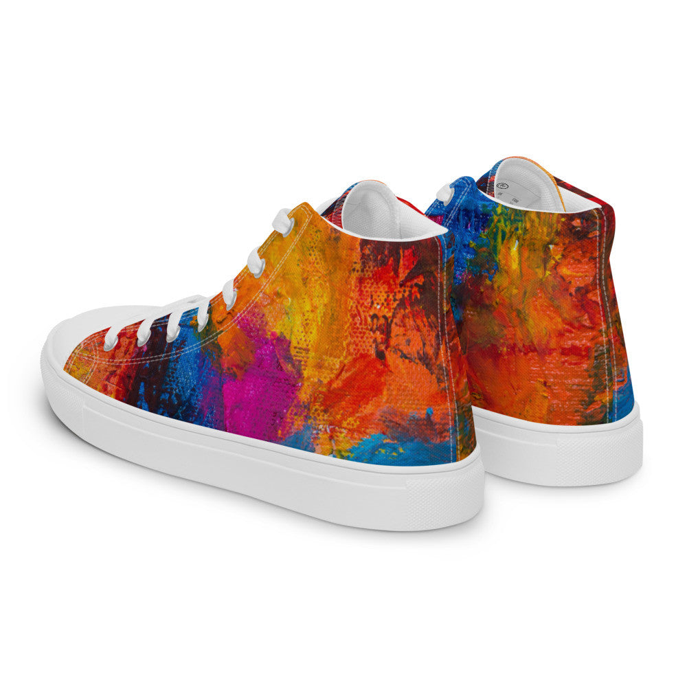 Gianneli Colours Handmade Women’s High Top Canvas Shoes-2