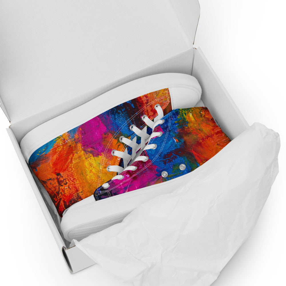 Gianneli Colours Handmade Women’s High Top Canvas Shoes-9