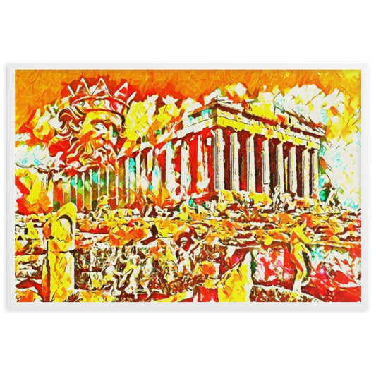 A SUNDAY UNDER ACROPOLIS V2 Superior Framed Poster-0