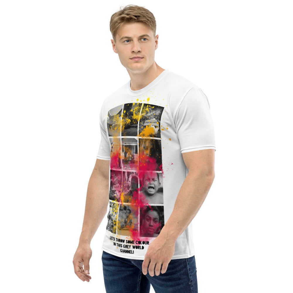 GREY WORLD Men's t-shirt by Gianneli-2