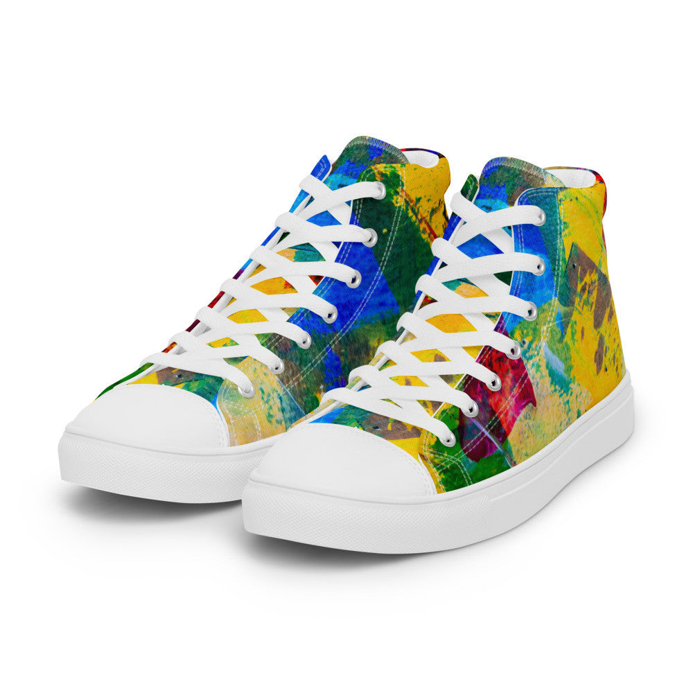 Gianneli Colours Handmade Women’s High Top Canvas Shoes-3