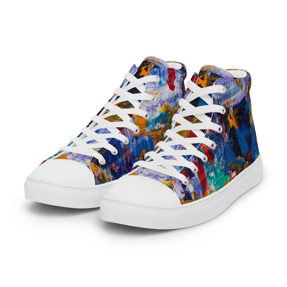 Gianneli Colours Handmade Women’s High Top Canvas Shoes-3