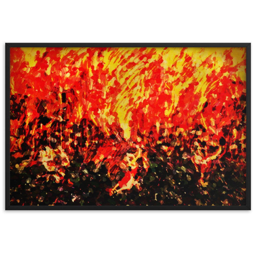 DANCE ME LIKE THE RAIN THAT BURNING OUT THE FIRE AROUND ME Framed Poster-0