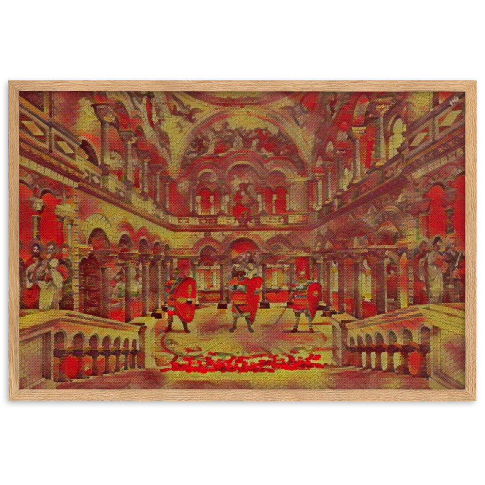 BYZANTIUM V2 Velvet Framed Poster-0